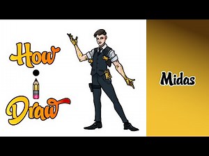 How I Draw MIDAS SKIN from FORTNITE