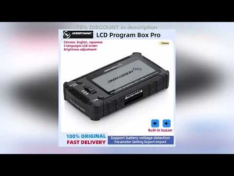 A must-have product! HobbyWing LCD Program Box Pro programming card for RC Model Car Boat Airplane