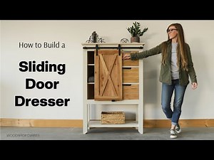 How to Build a Sliding Door Dresser with Drawers