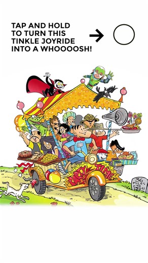 14 reactions | They said it couldn’t be done… but we actually managed to squeeze the ENTIRE Tinkle gang into one cart. Elbows are poking, jokes are flying, and someone’s definitely sitting on someone else’s lunch. All aboard for giggles and gasps #TinkleTime #TinkleComics4Life | Tinkle Comics Studio | Facebook