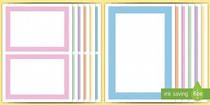 Pastel-themed Photo Frames Display Pack