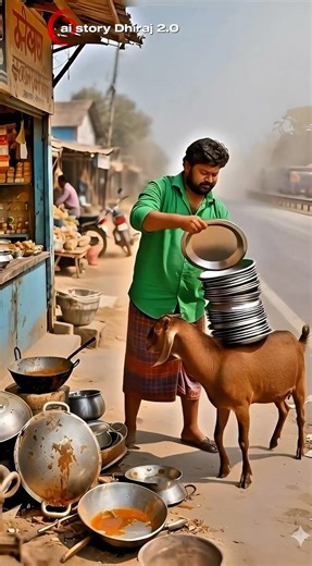 🐐 Village Goat Steals the Internet 😎🔥 #DesiLife #TrendingNow