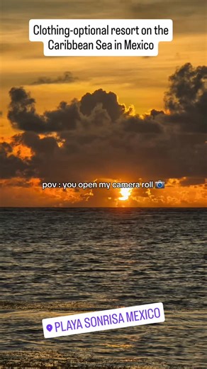 13K views · 41 reactions | The best way to wake up on a clothing optional beach. Playa Sonrisa in Mexico serving naturist for over 24 years! ❤️ #playasonrisamexico #clothingoptional #naturist #nudebeach | Playa Sonrisa Mexico | Facebook