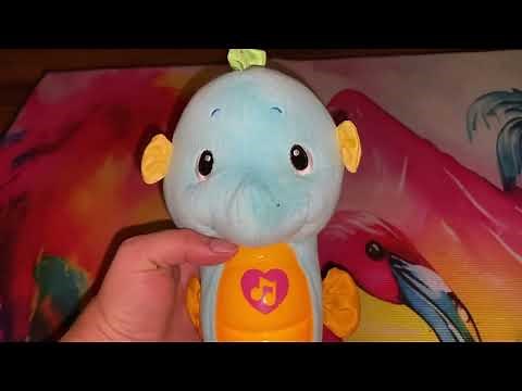 Fisher-Price Musical Baby Toy, Soothe & Glow Seahorse, Plush Sound Machine Toy Review #fisherprice