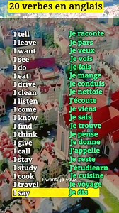 381K views · 6.6K reactions | Apprenez 20 verbes indispensables pour...
