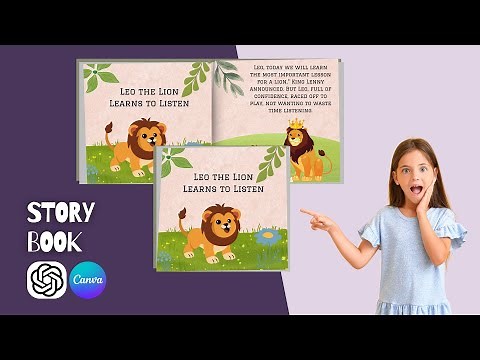 How to Create Story Book in Canva | Tutorial