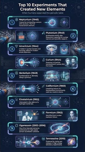 Top 10 Experiments That Created New Elements