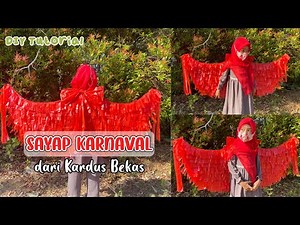 Cara membuat sayap karnaval dari kardus | DIY Tutorial | 17 agustus