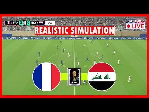 France vs Irak | Coupe du Monde FIFA 2026 | eFootball PES 2021 Simulation