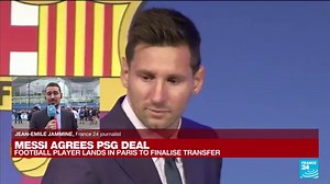 Lionel Messi lands in Paris to finalise transfer