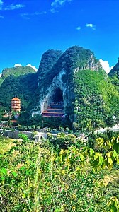 Hidden in a mountain, the breathtaking Wanfo Temple is a five hundred years old Buddhist cave temple carved into the side of a karst hill in China’s stunning Wanfenglin Scenic Area. This ancient marvel was ingeniously built into a natural cave that’s a staggering 82 meters high and 126 meters deep! #ancientchina #chinatourism #ancientwonders #wonderful_places #cave #mountain | Unsolved Mysteries & Paranormal Activities