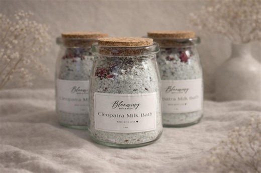 Cleopatra Goat Milk Bath Soak, Botanical Goat Milk Soak, Luxury Milk Bath, Self Care Gift - Etsy