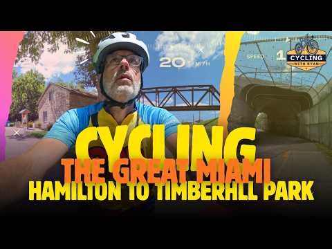Cycling The Great Miami in Hamilton Ohio Full POV with Stats