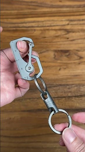 Titanium Swivel Key Ring — 360° swivel, detachable magnetic design, and built from titanium#keyring