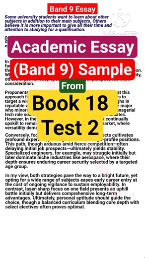 Academic Essay (Band 9) Sample from Book 18 Test 2 #ieltsessay #band9essay #academicielts
