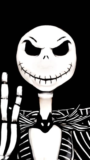 One of my most viral Halloween looks! 🎃 #JackSkellington #illusionmakeup #nightmarebeforechristmas