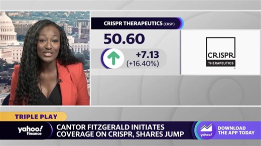 Crispr Therapeutics stock jumps following analyst upgrade from Cantor Fitzgerald