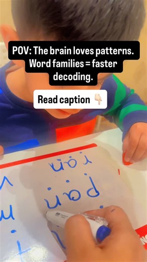 LearningwithAnjana | If your child knows letter sounds, don’t stop there. Teach word families and watch reading become effortless. Word families are groups of... | Instagram