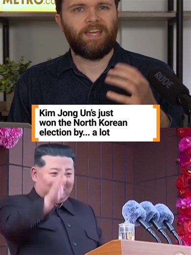Kim Jong Un's party has won the North Korean parliament election. Yeah we're shocked too. The Worker's Party won nearly 100% of the vote, with early long lines reported due to compulsory turnout. However despite the massive result, the election will likely bring about change in the chamber - as nearly three quarters of those elected did not contest the previous election. Experts believe Kim may be kicking out the old guard and surrounding himself with more loyalists. #northkorea #kimjongun #news