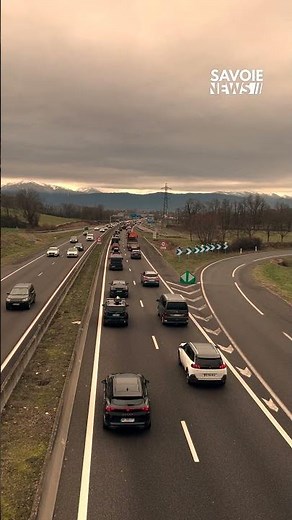 🚗 Ralentissements entre Chambéry et la gare de péage de Chignin