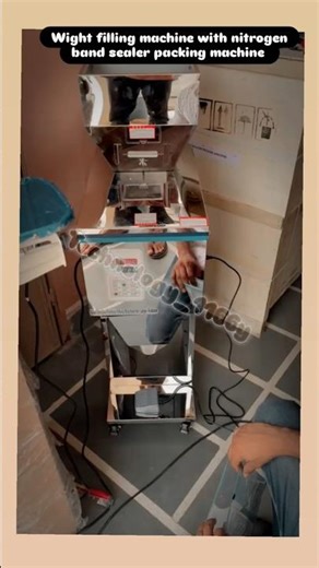 Weight Filling Machine with Nitrogen Band Sealer | Airtight Packaging Technology ⚡#bandsealer #viral