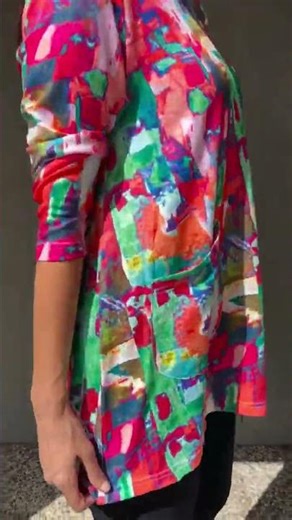 I Love Tunics presents Multicolour Abstract Print Tunic Top #ilovetunics