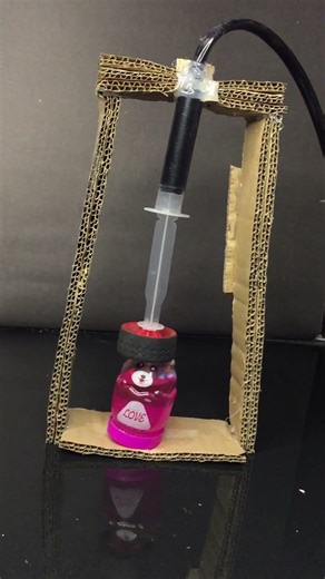 Working Hydraulic Press DIY | Simple Engineering Project #shorts