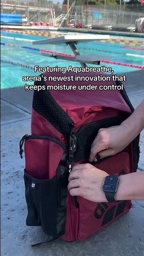The arena One Go Backpack is built for swimmers 💧