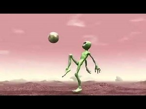 2021 Tarian sepak bola alien hijau lucu baru Amitokosita-2021 New funny Green alien football