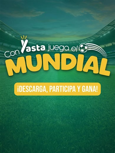 Mírala bien... ¡Es real y puede ser tuya! 🤩🏆 Ya estamos en modo Mundial y La Trionda está lista para irse a casa. ¿Te imaginas tener este balón oficial exclusivo en tus manos? ¡Es tu momento! ⚽️⚡️ Participar es súper fácil con tu App Yasta: 🎫 Cada pago con QR, servicios (luz, agua, trámites) o recarga genera tickets automáticos. 🎫 ¡Invita a tus amigos! Por cada referido que se registre y use la App, ¡tú sumas tickets extra! No te quedes en la banca. ¡Empieza a acumular tickets hoy mismo! 📲�