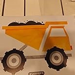 Runtoo Construction Wall Decals for Boys Bedroom Boho Inspirational Quotes Truck Vehicles Wall Stickers Toddler Kids Room Classroom Wall Decor