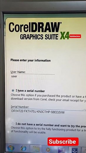 Corel DRAW X4 Serial number #Corel draw