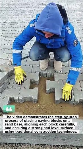 Traditional Paving Block Installation | Manual Interlocking Concrete Pavers