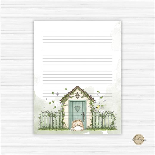 Cottagecore Lined Writing Paper, Personalized Stationery Set, 8 1/2 X 11, 25 Sheets, Available in Unlined. - Etsy