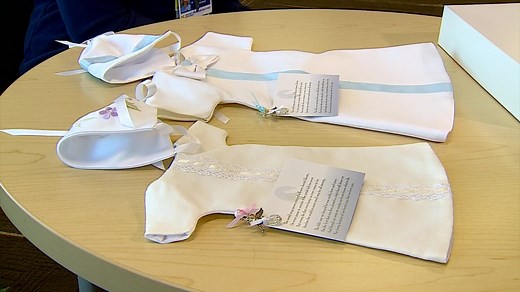 Wedding gowns ‘offer solace’ as families grieve infants