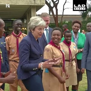 Theresa May's dance moves are the gift that keeps on giving... 😂👏 Reuters | LADbible