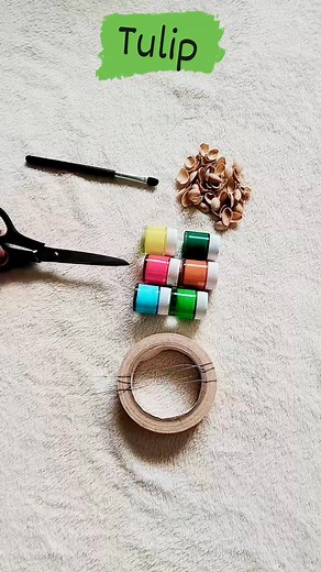 Tulip from Pista shell #artist #crafts #happiness #fun #viralvideochallenge #viralreelschallenge #peaceful | Ravi Kumar