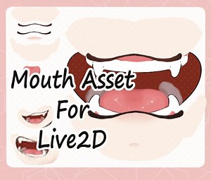 Vtuber Mouth PNG With Fangs - Inside and Out - Non Rigged - Etsy
