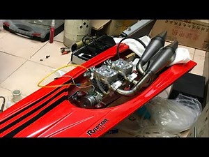 S HYDRO RC BOAT, RC Speed Boat - 300 km-h!!! 2 CYLINDER Engine