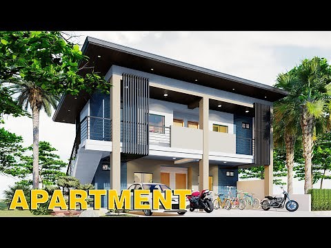 4 Door Apartment 2 Storey Design 11X8 (130 SQM) Full Plan