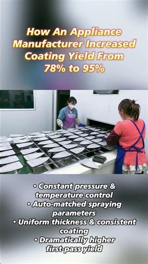 How An Appliance Manufacturer Increased Coating Yield From 78% to 95% #CoatingQuality #manufacturer