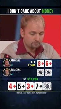 Daniel Negreanu Under Pressure 🤯 #poker
