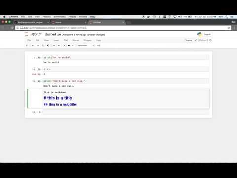 Jupyter Notebook Docker Tutorial