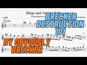 Michael Brecker - Slings and Arrows Solo Transcription