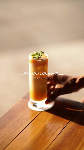 Savoring the perfect sip – a moment of pure bliss to relax and unwind. For reservations simply click the link in our bio or contact us : RSVP 62 811 6600 222 #MarawaBeachClub #theprideofpadang