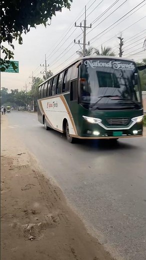 Ashok Leyland engine from India service from National Travels. #bdbus #shorts