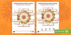 Labelling Chinese Zodiac Animals Activity