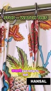 20s Curtain Hack 🤯 Perfect Pleats No Sewing 🤗