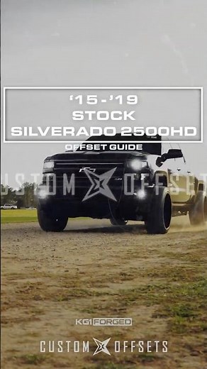 2015-2019 Silverado 2500 - Stock OFFSET VIDEO GUIDE FROM CUSTOM OFFSETS