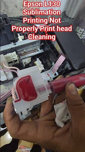 Epson L130 Sublimation Printing Not Properly head Cleaning#epson #services #printersupportsoftware